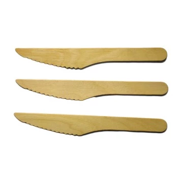 Kés evő egyszer használatos fa 100 db/csomag