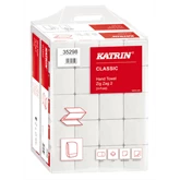 Kéztörlő 2 rétegű Z hajtogatású 200 lap/csomag 20 csomag/karton Classic Handy Pack Katrin_35298  fehérített 