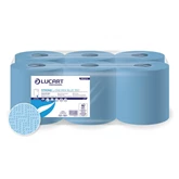 Kéztörlő 2 rétegű tekercses 6 tekercs/karton L-One Mini Strong Blue 350 Lucart_852274A kék