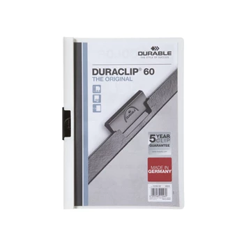 Klip mappa 60lap Durable Duraclip®, fehér