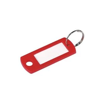 Kulcsjelölő címke beírós piros
