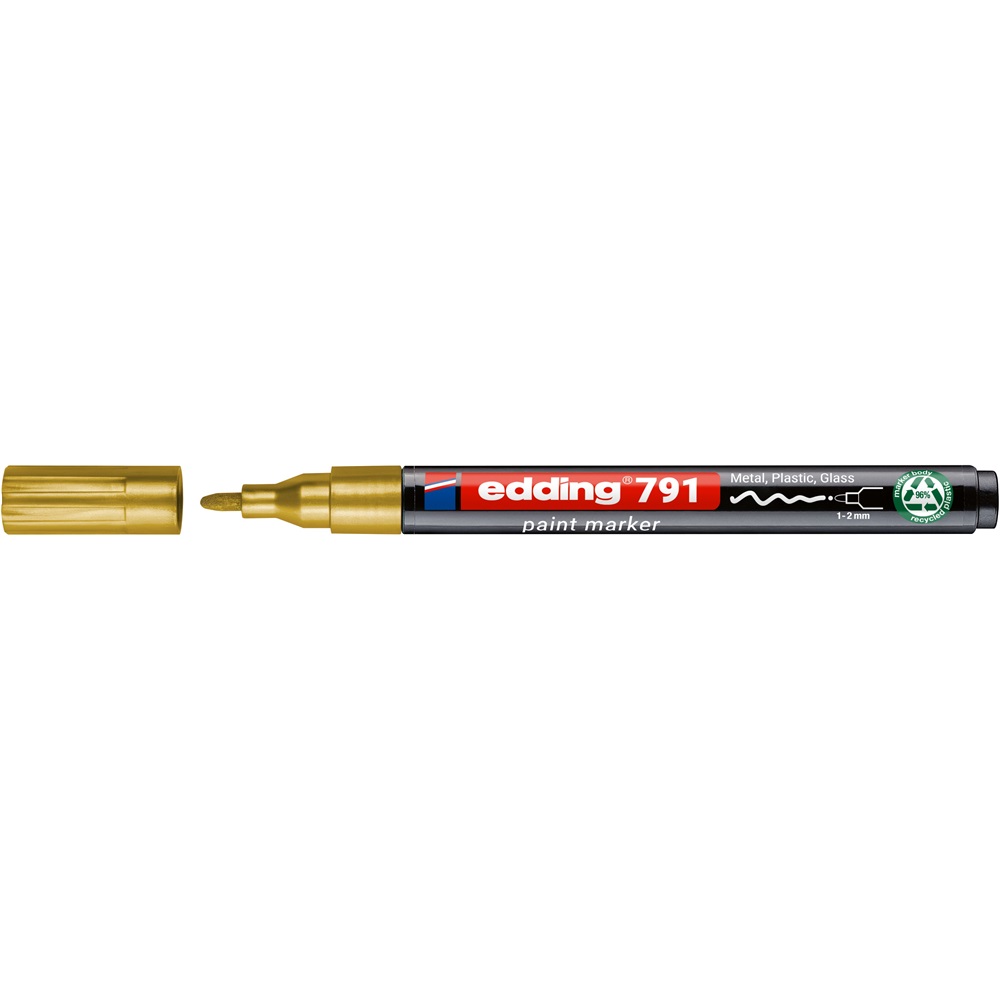 Lakkmarker 1-2mm, kerek Edding 791 arany
