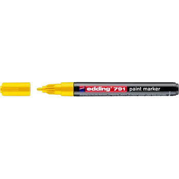 Lakkmarker 1-2mm, kerek Edding 791 sárga 