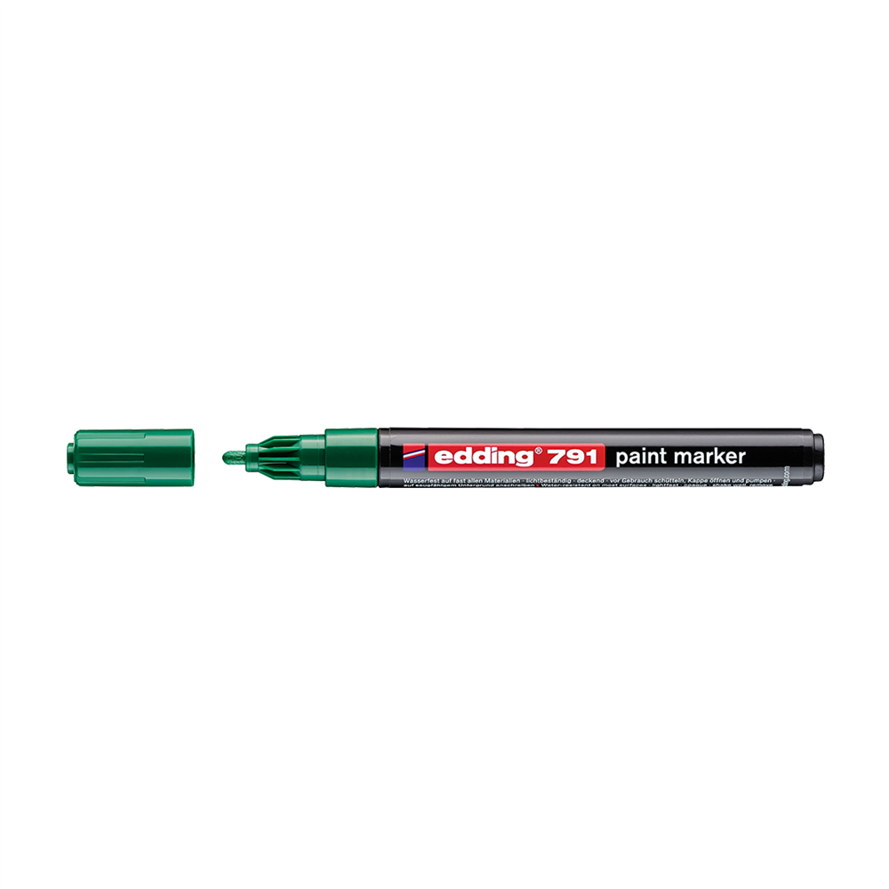 Lakkmarker 1-2mm, kerek Edding 791 zöld