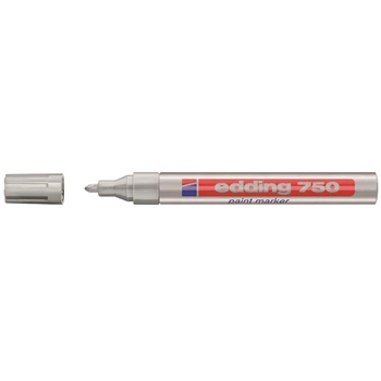 Lakkmarker 2-4mm, kerek Edding 750 ezüst 