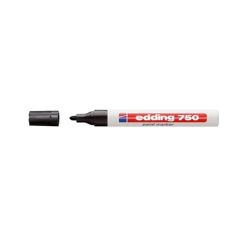 Lakkmarker 2-4mm, kerek Edding 750 fekete 