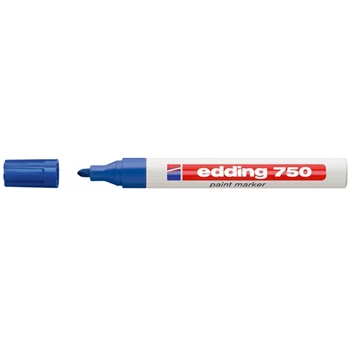 Lakkmarker 2-4mm, kerek Edding 750 kék 