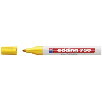 Lakkmarker 2-4mm, kerek Edding 750 sárga 