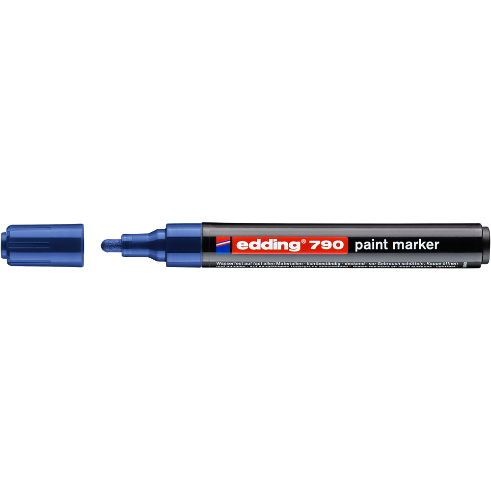 Lakkmarker 2-3mm, kerek Edding 790 kék