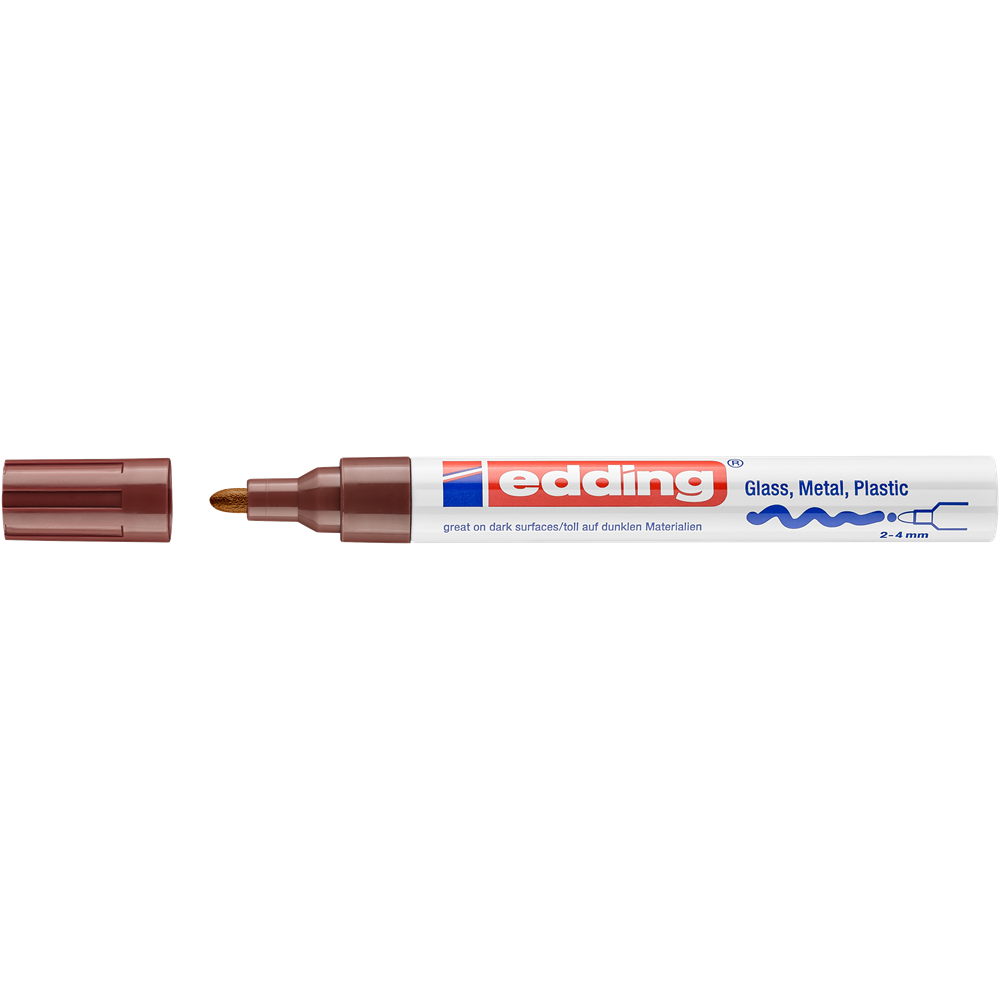 Lakkmarker 2-4mm, kerek Edding 750 barna