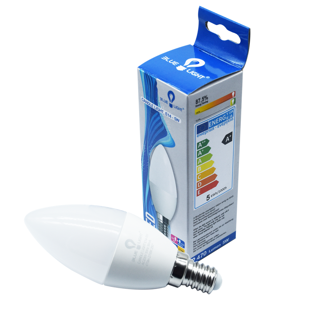 Led 5W E14 470lm 2700k Blue Light