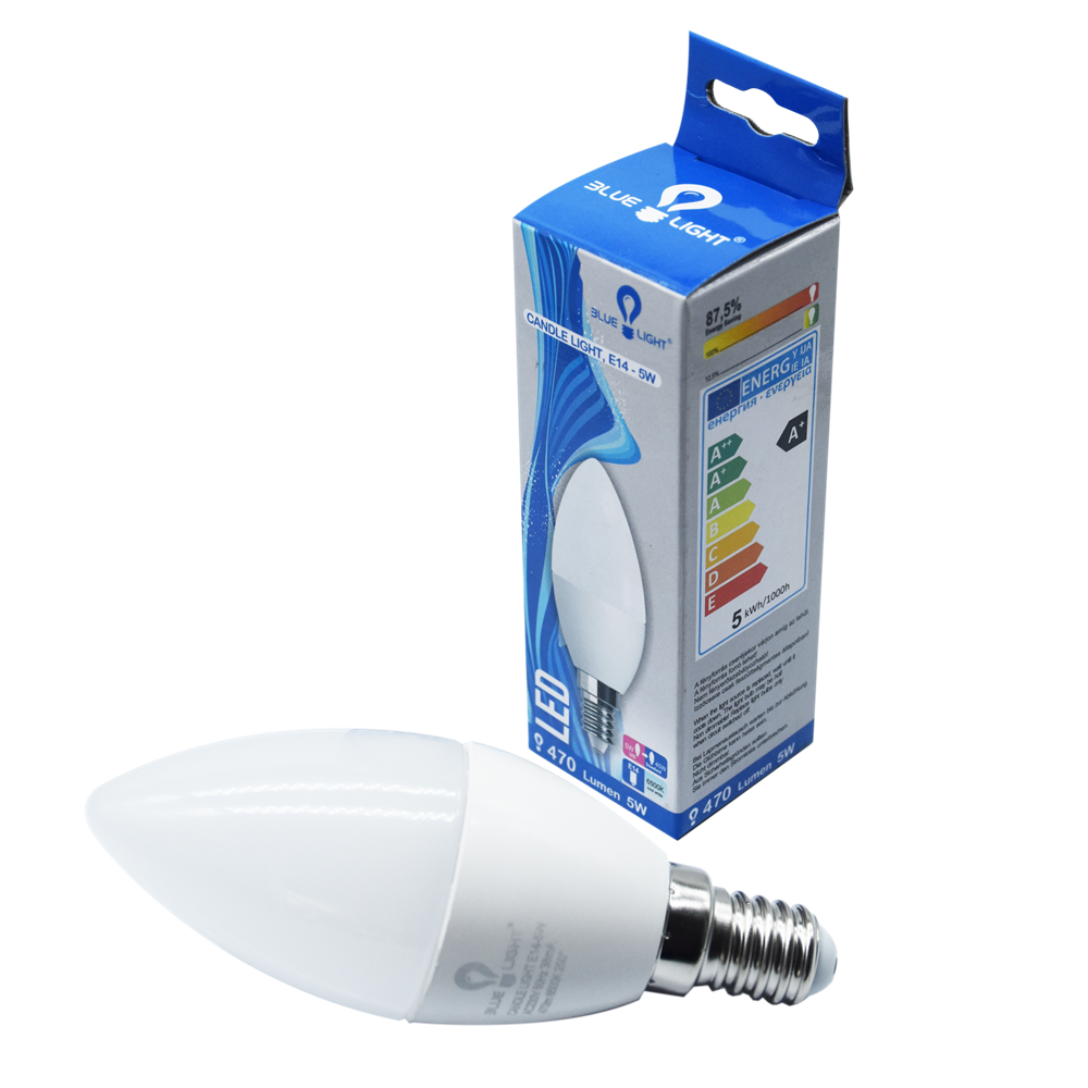 Led 5W E14 470lm 6500k Blue Light