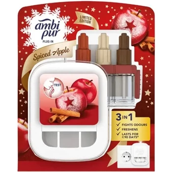 Légfrissítő elektromos utántöltő készülékkel 20 ml Ambi Pur 3 Volution Spiced Apple