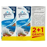 Légfrissítő utántöltő 3 x 10 ml 2+1 Glade® Touch&Fresh Ocean Adventures