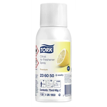 Légfrissítő utántöltő aerosol 75 ml A1 Premium Tork_236050 citrom