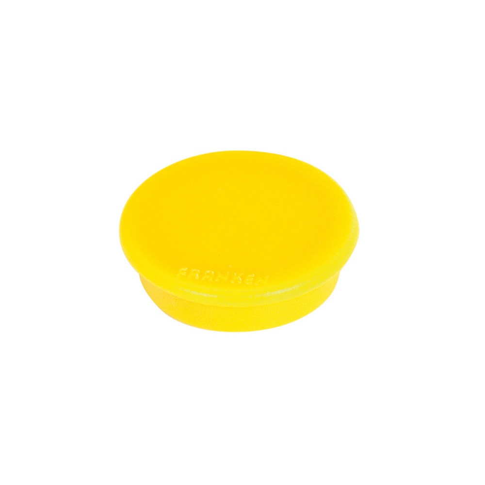 Mágnes 24mm, 10 db/csomag, Franken sárga