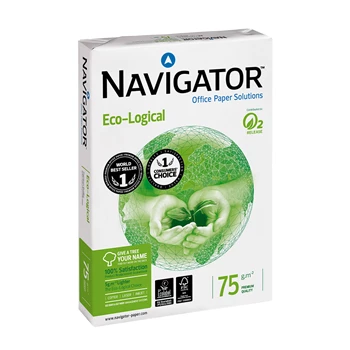 Másolópapír A4, 75g, Navigator Eco-Logical, prémium minőség, 500ív/csomag