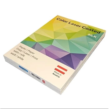 Másolópapír, digitális A4, 250g, mázolt, matt Color Laser Coated silk 250ív/csomag,