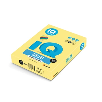 Másolópapír, színes, A4, 160g. IQ Color YE23 250ív/csomag, pasztel sárga