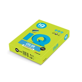 Másolópapír, színes, A4, 80g. IQ LG46 500ív/csomag, intenzív lime zöld