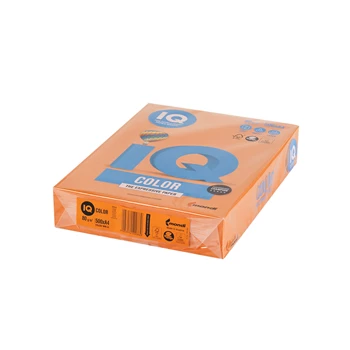 Másolópapír, színes, A4, 80g. IQ OR43 500ív/csomag, intenzív narancs