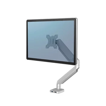 Monitortartó kar, két monitorhoz, Fellowes® Platinum Series™ Single, ezüst
