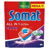 Mosogatógép tabletta 75 db/doboz All in One Somat Regular