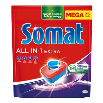 Mosogatógép tabletta 75 db/doboz All in One Somat Regular