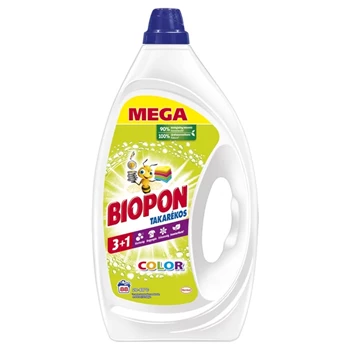Mosógél 3,96 L liter (88 mosás) színes ruhákhoz Biopon Takarékos Color