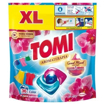 Mosókapszula 36 db/doboz színes ruhákhoz Tomi Power Caps Color