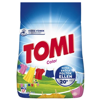 Mosópor 1,02 kg (17 mosás) színes ruhákhoz Tomi Color