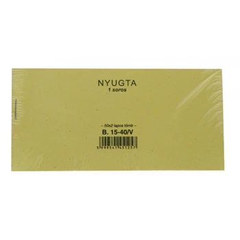 Nyugta egysoros 50x2lapos Navigator B.15-40/V/PM