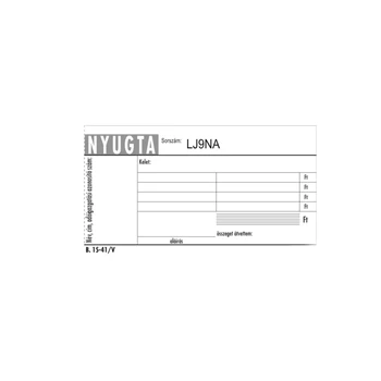 Nyugta négysoros 50x2lapos Navigator 15-41/V/PM