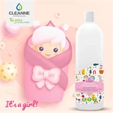 Öblítő koncentrátum 1 liter Cleanne_Baba-Mama Sensitive Its a girl