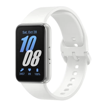 Okoskarkötő SAMSUNG Galaxy Fit 3 (szilikon szíj, aktivitásmérő, 5 ATM, IP68 vízálló) ezüst