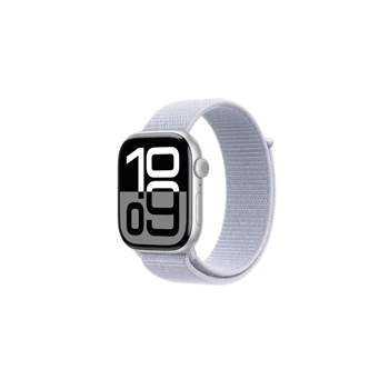 Okosóra APPLE Watch S10 Cellular 46mm Silver Alu Case with Blue Cloud Sport Loop