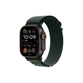 Okosóra APPLE Watch Ultra2 v2 Cellular 49mm Black titanium Case with Dark Green Alpine Loop - Medium
