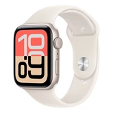 Okosóra Apple Watch SE 3 GPS 44mm Starlight Aluminium Case with Starlight Sport Band - M/L