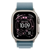 Okosóra Apple Watch Ultra 3 Cellular 49mm Natural Titanium Case with Light Blue Alpine Loop - Medium