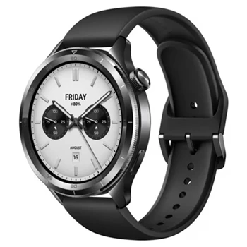 Okosóra XIAOMI Watch S4 (szilikon szíj, aktivitásmérő, pulzusmérő, telefonhívás, GPS, NFC, 5 ATM, vízálló) fekete