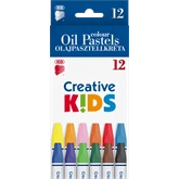 Olajpasztell kréta készlet, ICO Creative Kids 12klf. szín