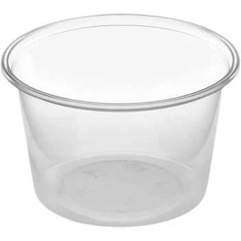 Öntetes tálka kerek alj PP 100 ml 100 db/csomag átlátszó