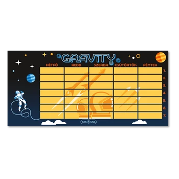 Órarend egylapos fiús, Ars Una GRAVITY 25db/csomag