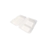 Papírdoboz ételes 2 részes 23 x 15 x 8 cm komposztálható cukornád 125 db/csomag natúr