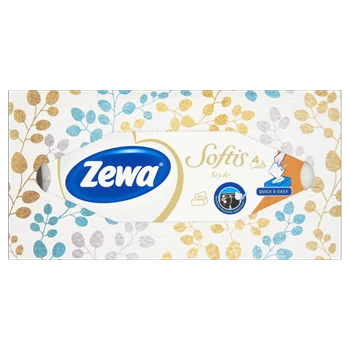 Papírzsebkendő 4 rétegű 80 db/csomag Zewa Softis Style