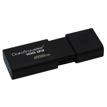 Pendrive USB Kingston 256Gb. USB 3.0 - DT100G3/256Gb. fekete