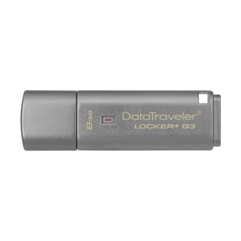 Pendrive USB Kingston 8Gb. USB 3.0 ezüst Automatic Data Security - DTLPG3/8Gb.