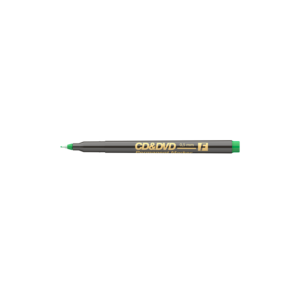 Alkoholos marker 0,5mm, CD/DVD F Ico, zöld