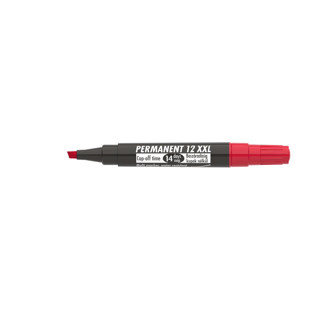 Alkoholos marker 1-4mm, vágott Ico 12XXL piros