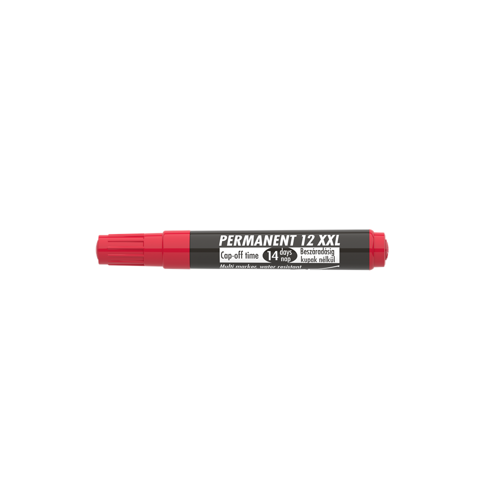 Alkoholos marker 1-4mm, vágott Ico 12XXL piros